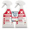 VEXIL Profi Schimmelentferner für Wand, Bad, Fliesen, Fugen & mehr – mit AKTIV-CHLOR und HAFTEFFEKT – Extra starkes Schimmelspray – auch als Fugenreiniger geeignet – 2x 500 ml – Made in Germany