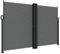 vidaXL Auvent Latéral Rétractable, Brise-Vue de Jardin, Écran de Protection, Écran de Balcon Terrasse Arrière-Cour Extérieur, Anthracite 160x1000 cm