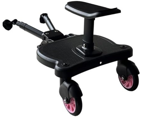 YXRRVING Universal Buggy Board mit Sitz, Kiddy Board, Buggy Stroller Board, Kinderwagen Stehender Kinderwagen Adapter Board, zweites Kinderpedal