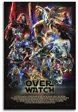 KPNEUDCZZ Poster, Motiv: Game Overwatch, dekoratives Gemälde, Leinwand, Wandposter und Kunstdruck, modernes Familienschlafzimmer, Dekoration, Poster, 20 x 30 cm