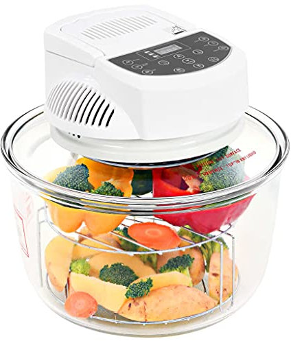 Tidyard Four à Convection halogène avec minuterie numérique 1400 W 17 L
