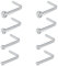 AceFun Piercing de nez 8 pièces 20G piercing nez acier inoxydable anneaux Argent de vis nez boulon L en forme bijoux acier inoxydable piercing clair CZ Argent