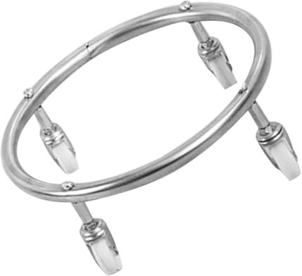 Garneck Propane Tank Holder with Wheels Stainless Steel Gas Bottle Stand Load-Bearing Cylinder Tray for Easy Mobility in Home and Garden