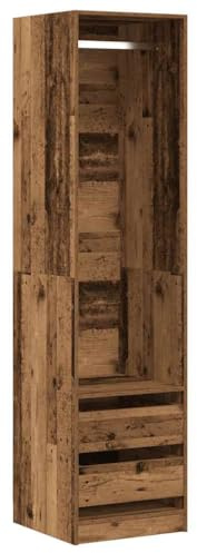 vidaXL Kleiderschrank Altholz-Optik 50x50x200 cm Holzwerkstoff