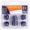 RYBO Set of 4 Open-Ended Alloy Wheel Locking Nuts (Black) (M12 x 1.25)