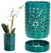 Yaoliucp Pentole di orchidee in ceramica con fori di drenaggio, vasi di fiori di orchidea, circolazione sana dell'aria, amante delle piante da casa per piante per interni/esterni