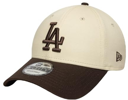 New Era Adult's Side Patch MLB Los Angeles Dodgers Baseball Cap Hat Light Beige