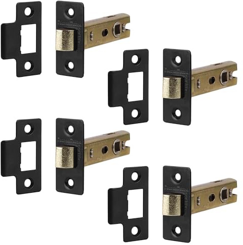 Decoranddecor Door Latches for Internal Door 64mm 4 Pack Matt Black