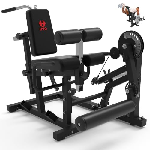 HVO Beinbeuger Beinstrecker Gerät für Zuhause | 1:1 Übersetzung, 25/50mm kompatibel, Leg Curl, Extension & Reverse Curl, Classic 24 Stufen / Pro Kabelzug 15 Stufen