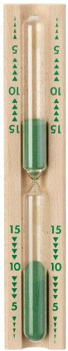 EOS Sauna Sanduhr aus Holz. Laufzeit ca. 15 Minuten.
