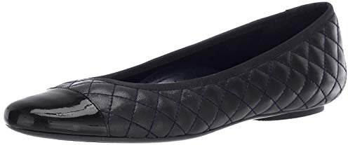 VANELi Womens Serene Quilted Ballet Flats - Black, Blue, Wide