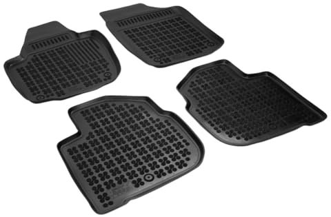 Hohe Gummi Fußmatten passend für Skoda Rapid ab 2012-2019/Seat Toledo ab 3/2013-2019 AZUGA AZ10300220 Automatten Gummimatten