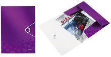Leitz Eckspannermappe WOW - A4, PP, violett