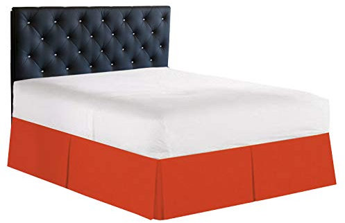 Eleganten Komfort 1500 Fadenzahl Falten & farbbeständige Ägyptische Qualität Bett Rock/Staub Rüsche – plissierter 35,6 cm Drop, King, Rost