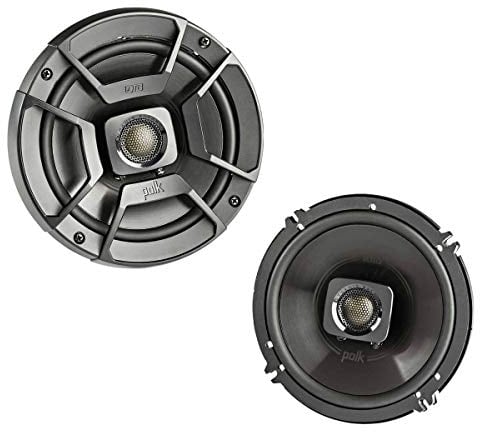 POLK AUDIO - Altoparlante coassiale DB652 serie DB+, da 6,5, per auto e barche, altoparlante audio a 2 vie, risposta in frequenza 40-22 kHz, cono woofer in polipropilene e tweeter a cupola in seta