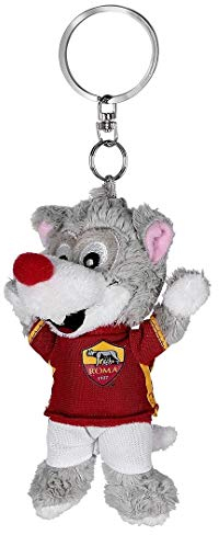 AS Roma A.S Roma, Teddy Keyring Portachiavi, GialloRosso, 12 cm