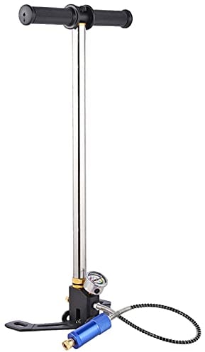 Hochdruck Luftpumpe Edelstahl Handpumpe Stecker Luftschlauch für Sauerstoffflaschen