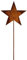 Manufaktur Lichtbogen Rost Gartenstecker Stern 60 cm