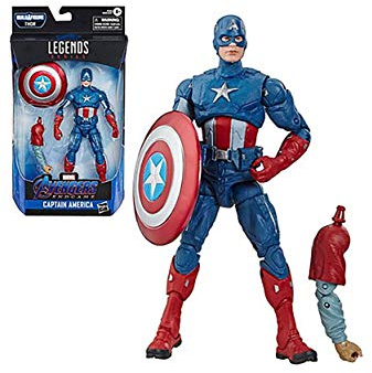 Marvel Legends Avengers Series Endgame 6 Collectible Action Figure Captain America Collection, Includes 1 Accessory