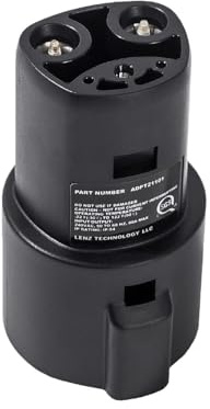 LENZ J1772 to NACS Adapter for Tesla and NACS EVs, 80A, UL 2251