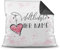 Familie-Kissen mit Spruch für die Weltliebste -Name- Kissenbezug inklusive Kissen/Personalisiert/Individuell/Selbst-Gestalten/Geschenk-Idee/Liebling/Farbkissen Rückseite Schwarz