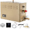 CGOLDENWALL Dusche Dampferzeuger 3-18KW Selbstentleerendes Dampfgenerator Sauna für Dampfbad Haus SPA 30 min bis 12 Stunden Wasserdichter Regler (9KW)