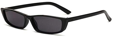 Sonnenbrille Retro Kleine Rechteckige Dünne Rahmen Sonnenbrille Männer Frauen Sexy Damen Transparente Sonnenbrille Weiblich Schwarz Linse-01