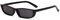 Sonnenbrille Retro Kleine Rechteckige Dünne Rahmen Sonnenbrille Männer Frauen Sexy Damen Transparente Sonnenbrille Weiblich Schwarz Linse-01