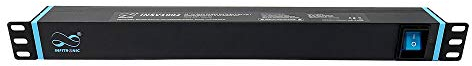 Infitronic - Regleta de 19 Pulgadas INSV1002-19 Pulgadas para Rack 8 x 1U con 2 x USB Charging/Switch