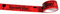Hansepack24 3 Rollen 48mm x 66m Klebeband Packband Paketband Paketklebeband rot Vorsicht Glas