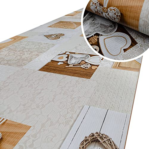 ANRO Küchenläufer Küchenteppich rutschfest Teppich Läufer Küche PVC pflegleicht Teppichläufer Flur abwaschbar Mandala 100x52cm