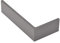 NINKA 2283.90 10111 Connect L-Element rechts Schubladenteiler klein für die offen Einteilung der Schublade, Kunststoff dunkelgrau, Silber, 200 mm
