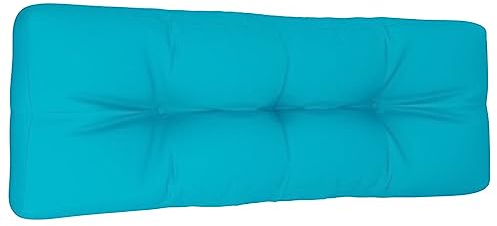 vidaXL Palettenkissen, Palettenauflage Polster für Europaletten, Palettenpolster Palettensofa Kiseen Indoor Outdoor, Türkis 120x40cm Stoff
