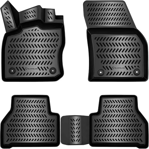 ELMASLINE 3D Gummimatten Set für Ford Transit Connect 3 2022-2026 | Hoher Rand | Zubehör | Fußmatten