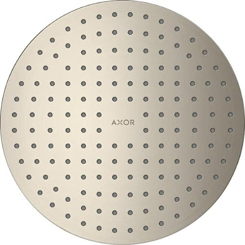 hansgrohe AXOR ShowerSolutions Kopfbrause 250 2jet, Decke-Aufputz, 35298820, Farbe: Brushed Nickel