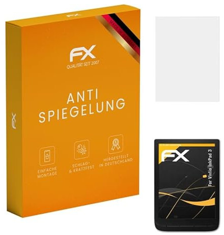 atFoliX Protecteur d'écran compatible avec Vivlio InkPad 3 Film Protection d'écran, antiréfléchissant et absorbant les chocs FX Film Protecteur (2X)