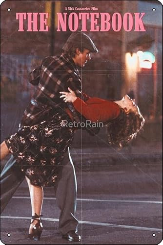 The Notebook 2004 Vintage Poster Metall Blechschild Plakette Man Cave Wall 8x12 Inch Wall Art Decoration