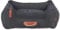 TRIXIE Hundebett BE Nordic Föhr 80x60 cm in schwarz – eckiger Hundekorb für kleine & große Hunde - gemütliches Hundekörbchen mit praktischem Tragegriff - weich & waschbar - 37451