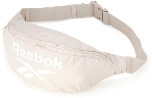 Reebok Bauchtasche – leichte, stilvolle Umhängetasche für Damen und Herren, mit verstellbarem Riemen, Foundation-Creme, Einheitsgröße, Hüftgurt-Gürteltasche