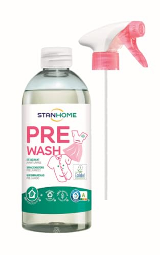 STANHOME PRE WASH Détachant prélavé 500 ml pour tout type de vêtements et tissus (nouveau format + diffuseur, 1)