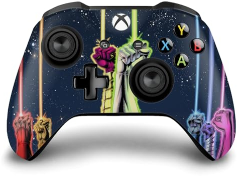 Head Case Designs Licenza Ufficiale Green Lantern DC Comics Anelli Power Copertine di Libri A Fumetto Vinile Sticker Gaming Pelle Adesivo Compatibile con Xbox One S/X Controller