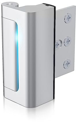 Cucioki 1Pack Door Reinforcement Lock with Screws Aluminium Alloy U Door Reinforcement Lock 3Inch Security Door Lock Home Proof Silver