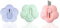 BINQILIN 3PCS Cutter Standard Mini Couteau Utilitaire Mini Cutter Box Cutter Ouvre-Lettre Coupe-Papier Portable Couteau de Papeterie pour la Papeterie Express Box Papier