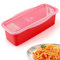 Egg Cocker Microwave Pasta Cooker with Strainer Lid- Quickly Spaghetti Cooker- No Sticking or Waiting For Boil- Perfect Make Pasta Every Time- For Dorm, Kitchen or Office, Red, MC-02