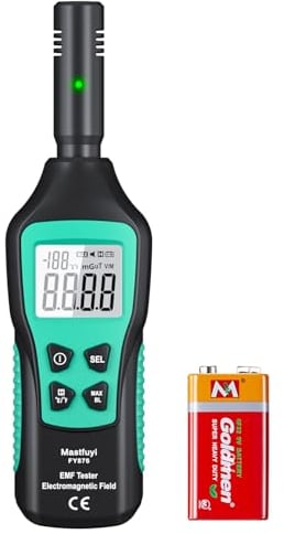 EMF-Messgeräte, Digitaler LCD EMF-Detektor, EMF-Tester für Geisterjagd, Detektor für Elektromagnetische Strahlung, Haus, Büro, Outdoor, Anzeigeleuchten, Akustischer Alarm