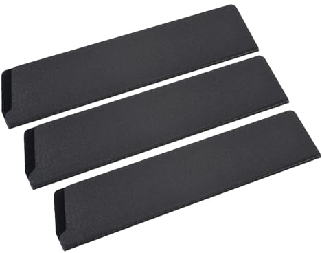 M METERXITY 3 Pack ABS Knife Sheaths - Kitchen Knife Protectors Covers Universal Knife Edge Guards, Apply to Kitchen Knife (10 Inch, Black)