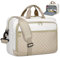 NEWHEY Laptop Bag Briefcase for Women Large Laptop Case Computer Bag Work Bag Messenger Bag for Business/Office Travel/College (17.3 inch Khaki&Beige)
