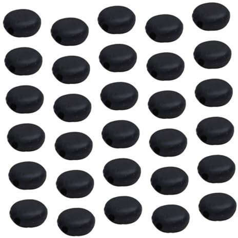 KOMBIUDA 100stücke Maskenverstellbügel Aus Schwarzem Silikon Verstellbarer Maskenhalter Mit Anti-rutsch-funktion Flexibler Maskenknopf Für Männer Frauen Und Junge Mädchen Für Sport Und