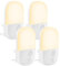 Plug-in Night Light with Dusk to Dawn Sensor, 3 Levels Brightness Adjustable LED Night Light, Warm White, Kids for Hallway, Bedrooms, Stairs