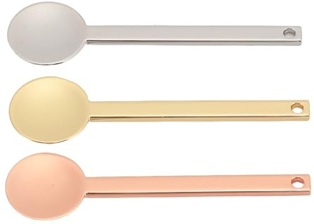Spatole Cosmetiche in Metallo Cucchiaio Leggero per Crema Viso per Mini Spatole per la Cura della Pelle del Trucco